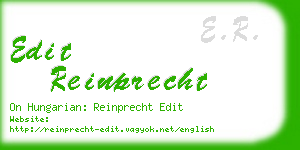 edit reinprecht business card